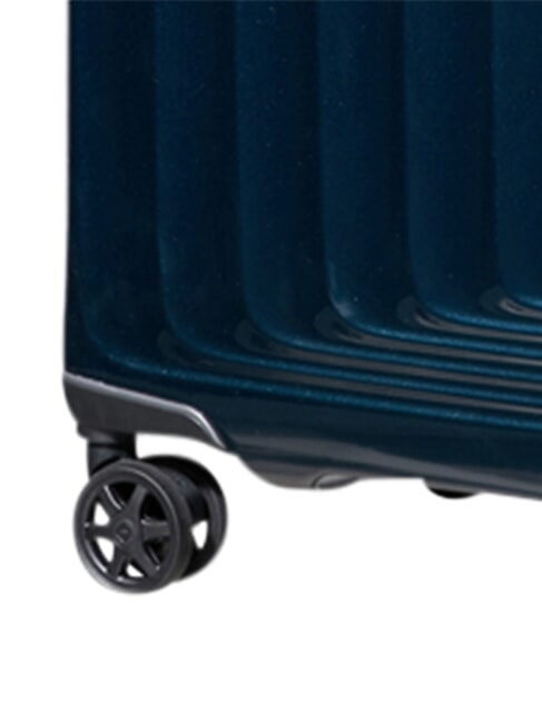 NUON Medium expandable trolley metallic dark blue - Rigid Trolley Cases
