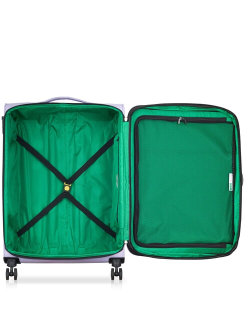 COLOR BLOCK Large, expandable trolley lavender - Semi-rigid Trolley Cases
