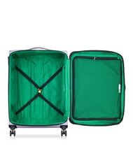 BENETTON COLOR BLOCK Large, expandable trolley lavender - Semi-rigid Trolley Cases - 2