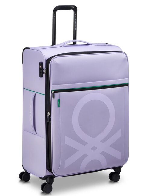COLOR BLOCK Large, expandable trolley lavender - Semi-rigid Trolley Cases