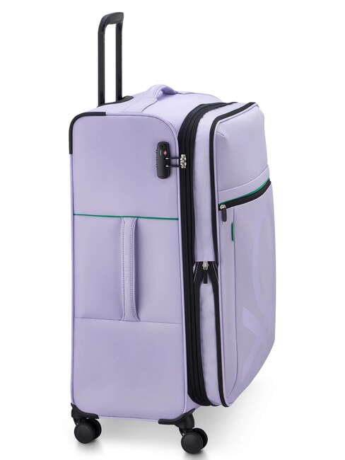COLOR BLOCK Large, expandable trolley lavender - Semi-rigid Trolley Cases