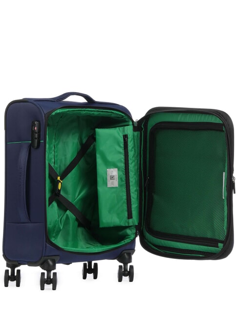 COLOR BLOCK Expandable carry-on trolley blue - Hand luggage