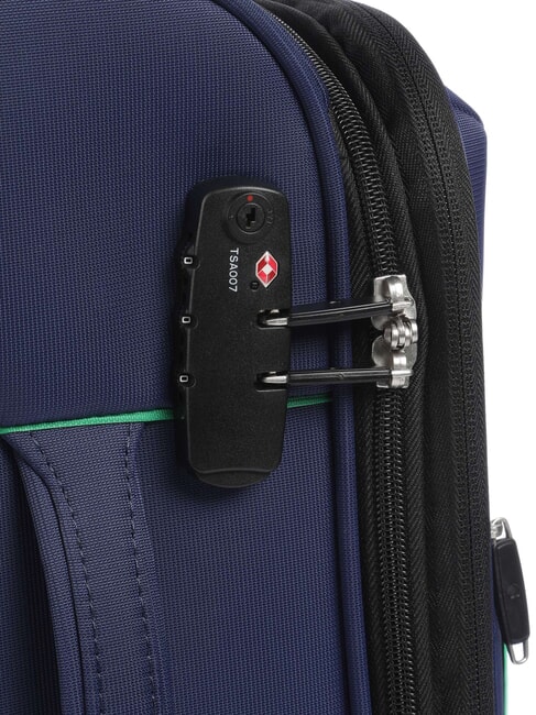 COLOR BLOCK Expandable carry-on trolley blue - Hand luggage