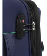BENETTON By DELSEY COLOR BLOCK Expandable carry-on trolley blue - Hand luggage - 4