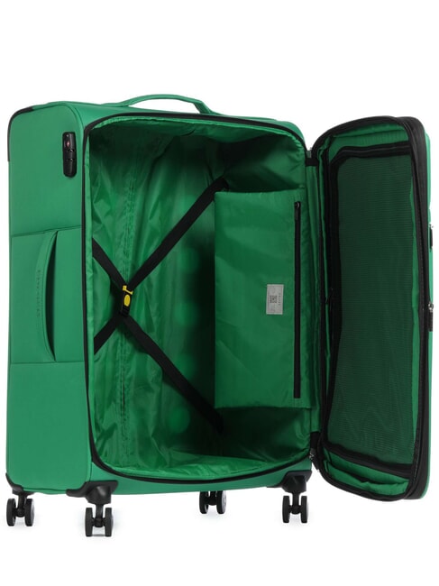 COLOR BLOCK Large, expandable trolley iguana - Semi-rigid Trolley Cases