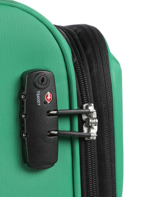 COLOR BLOCK Large, expandable trolley iguana - Semi-rigid Trolley Cases