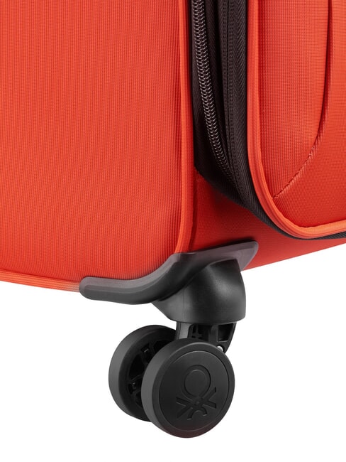 COLOR BLOCK Large, expandable trolley RED - Semi-rigid Trolley Cases