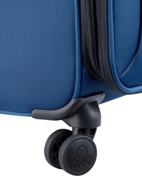 COLOR BLOCK Large, expandable trolley blue - Semi-rigid Trolley Cases