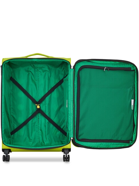 COLOR BLOCK Large, expandable trolley teal - Semi-rigid Trolley Cases