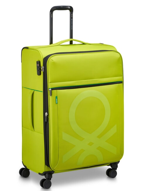 COLOR BLOCK Large, expandable trolley teal - Semi-rigid Trolley Cases
