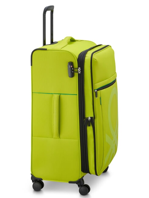 COLOR BLOCK Large, expandable trolley teal - Semi-rigid Trolley Cases