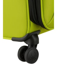 BENETTON By DELSEY COLOR BLOCK Large, expandable trolley teal - Semi-rigid Trolley Cases - 7