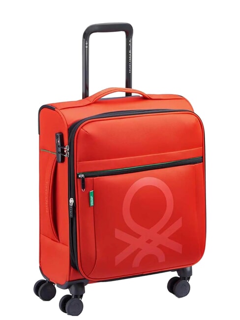 COLOR BLOCK Expandable carry-on trolley RED - Hand luggage