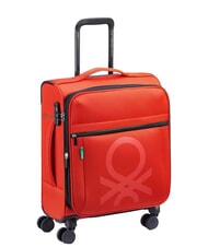 BENETTON By DELSEY COLOR BLOCK Expandable carry-on trolley RED - Hand luggage - 3