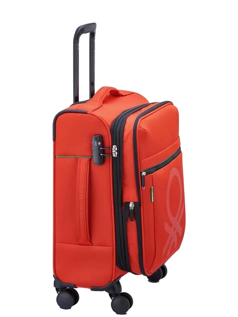 COLOR BLOCK Expandable carry-on trolley RED - Hand luggage