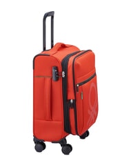 BENETTON By DELSEY COLOR BLOCK Expandable carry-on trolley RED - Hand luggage - 4
