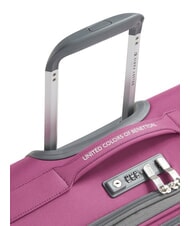 BENETTON UCB SOFT Expandable carry-on trolley peony - Hand luggage - 6