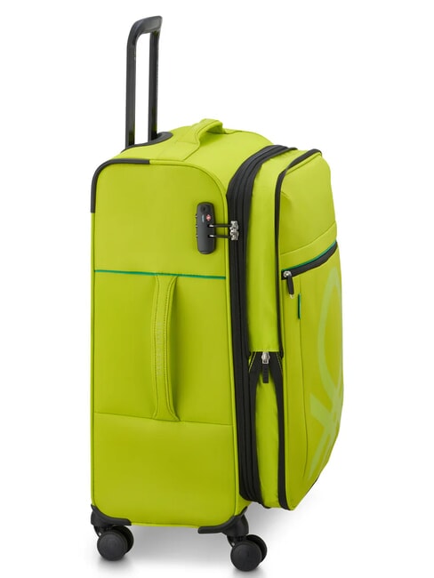 COLOR BLOCK Medium Trolley, Expandable teal - Semi-rigid Trolley Cases