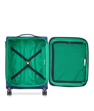 BENETTON By DELSEY COLOR BLOCK Medium Trolley, Expandable blue - Semi-rigid Trolley Cases - 2