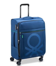BENETTON By DELSEY COLOR BLOCK Medium Trolley, Expandable blue - Semi-rigid Trolley Cases - 3