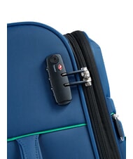 BENETTON COLOR BLOCK Medium Trolley, Expandable blue - Semi-rigid Trolley Cases - 5
