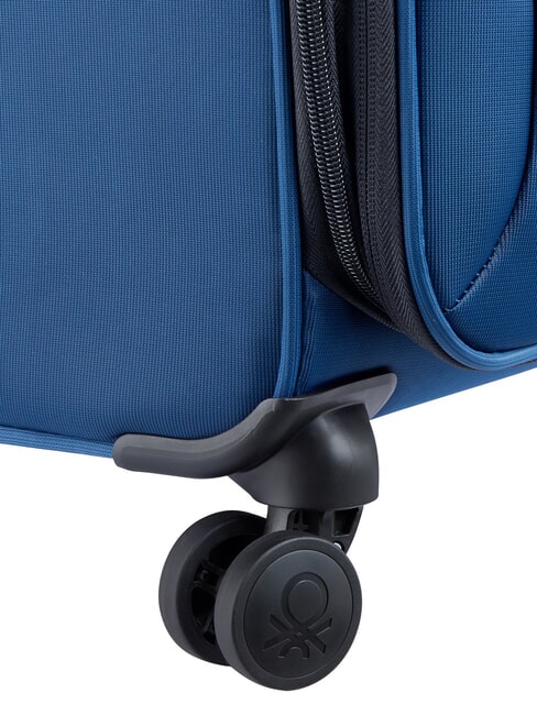 COLOR BLOCK Medium Trolley, Expandable blue - Semi-rigid Trolley Cases