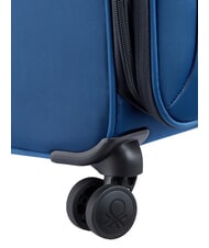 BENETTON By DELSEY COLOR BLOCK Medium Trolley, Expandable blue - Semi-rigid Trolley Cases - 6