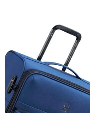 BENETTON By DELSEY BE Medium Trolley, Expandable blue - Semi-rigid Trolley Cases - 5