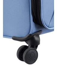 BENETTON BE Medium Trolley, Expandable ice blue - Semi-rigid Trolley Cases - 7