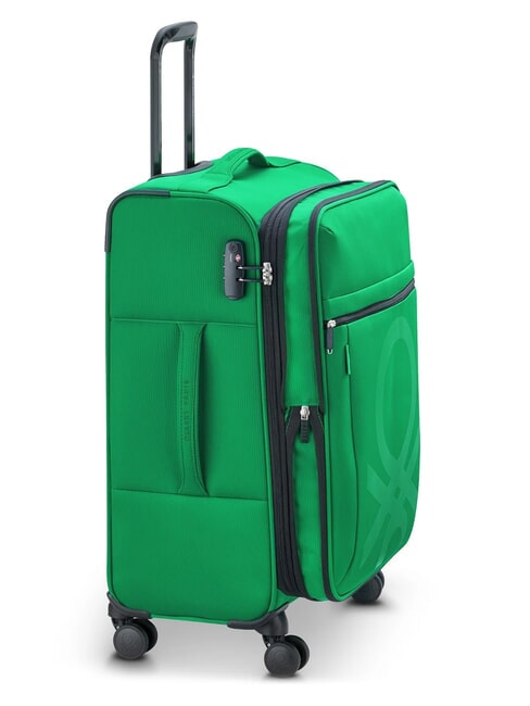 COLOR BLOCK Expandable Cabin + Medium + Large Trolley Set iguana - Trolley Set