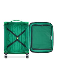 BENETTON COLOR BLOCK Expandable Cabin + Medium + Large Trolley Set iguana - Trolley Set - 3