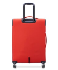 BENETTON By DELSEY COLOR BLOCK Expandable Cabin + Medium + Large Trolley Set RED - Trolley Set - 4