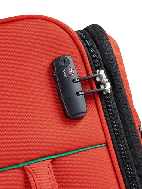 COLOR BLOCK Expandable Cabin + Medium + Large Trolley Set RED - Trolley Set