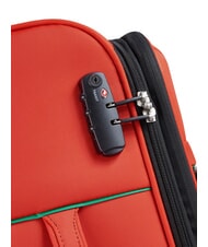 BENETTON COLOR BLOCK Expandable Cabin + Medium + Large Trolley Set RED - Trolley Set - 5