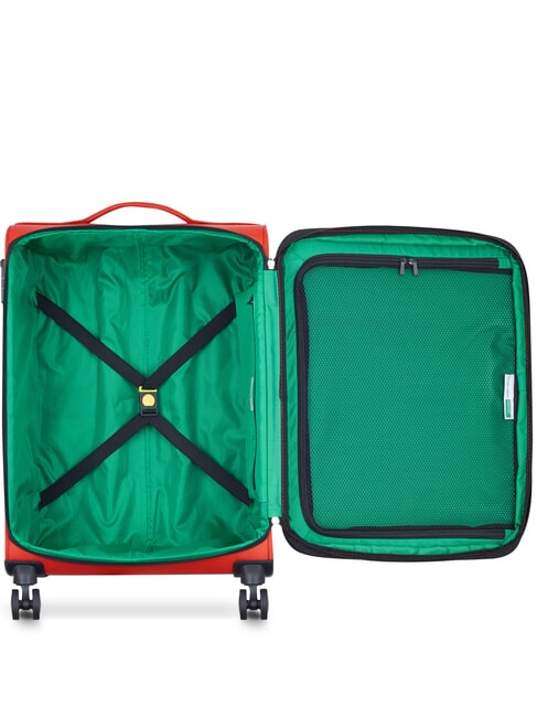 COLOR BLOCK Medium Trolley, Expandable RED - Semi-rigid Trolley Cases