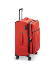 BENETTON By DELSEY COLOR BLOCK Medium Trolley, Expandable RED - Semi-rigid Trolley Cases - 4