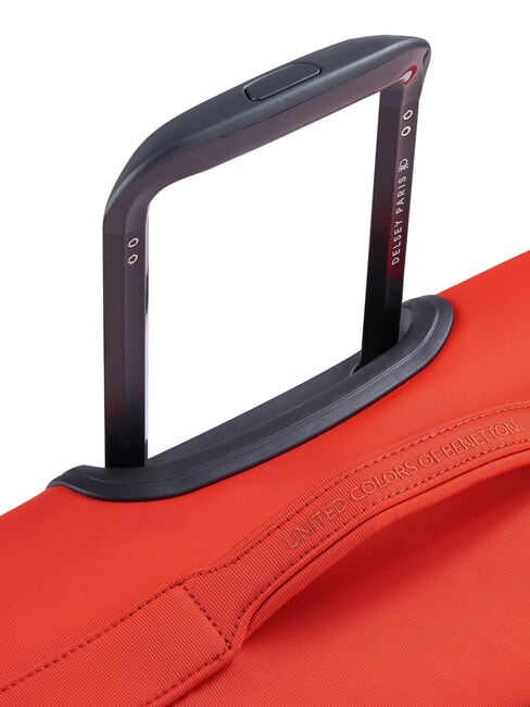 COLOR BLOCK Medium Trolley, Expandable RED - Semi-rigid Trolley Cases