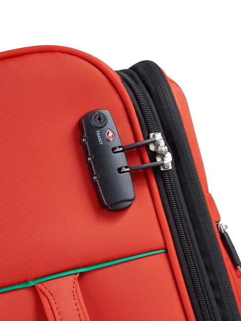 COLOR BLOCK Medium Trolley, Expandable RED - Semi-rigid Trolley Cases