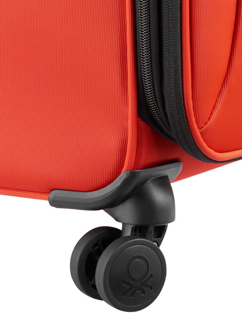 COLOR BLOCK Medium Trolley, Expandable RED - Semi-rigid Trolley Cases