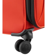BENETTON By DELSEY COLOR BLOCK Medium Trolley, Expandable RED - Semi-rigid Trolley Cases - 7