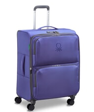 BENETTON UCB SOFT Expandable Cabin + Medium + Large Trolley Set Violet - Trolley Set - 3