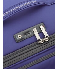 BENETTON UCB SOFT Expandable Cabin + Medium + Large Trolley Set Violet - Trolley Set - 4