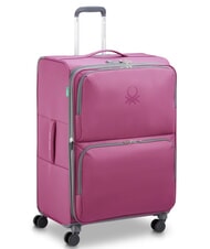 BENETTON UCB SOFT Large, expandable trolley peony - Semi-rigid Trolley Cases - 3