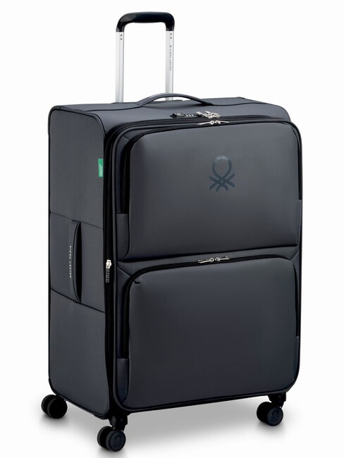 UCB SOFT Large, expandable trolley Black - Semi-rigid Trolley Cases