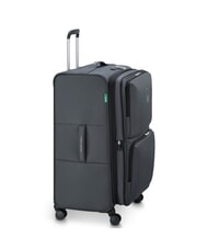 BENETTON UCB SOFT Large, expandable trolley Black - Semi-rigid Trolley Cases - 5
