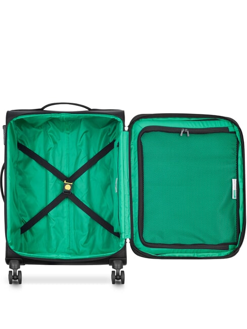 COLOR BLOCK Medium Trolley, Expandable Black - Semi-rigid Trolley Cases