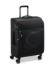 BENETTON By DELSEY COLOR BLOCK Medium Trolley, Expandable Black - Semi-rigid Trolley Cases - 3