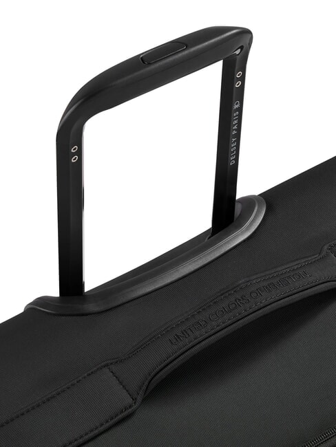 COLOR BLOCK Medium Trolley, Expandable Black - Semi-rigid Trolley Cases