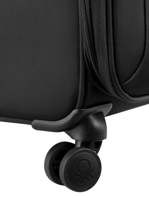 COLOR BLOCK Medium Trolley, Expandable Black - Semi-rigid Trolley Cases