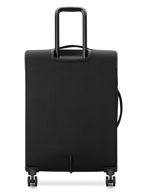 COLOR BLOCK Expandable Cabin + Medium + Large Trolley Set Black - Trolley Set